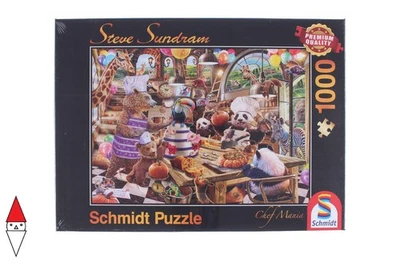 PUZZLE TEMATICO SCHMIDT INTERNI SUNDRAM CHEF MANIA 1000 PZ - Immagine 1 di 3