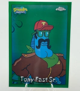 2025 Topps Chrome SpongeBob #154 Kelp Green Refractor — Tony Fast Sr. - Picture 1 of 2