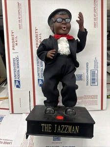 "Figura de saxofón bailarín The Jazzman 16"" con música en base rota para piezas" - Imagen 1 de 9