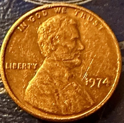 1974 Red Penny Very Rare Error See Photos - Image 1 of 4