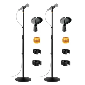 5 Core Mic Stand Round Base Height Adjustable Universal Microphone Mount Stands - Picture 1 of 12