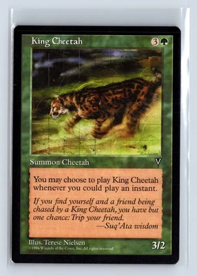 (3x) KING CHEETAH – MTG Magic the Gathering Card – Visions – Common - Image 1 of 4
