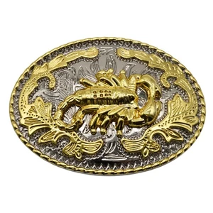 Skorpion Gürtelschnalle Cowboy Rodeo Western goldfarben - Bild 1 von 7