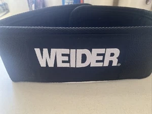 WEIDER SMALL Weightlifting Training Belt BLACK *very Clean! - Picture 1 of 3