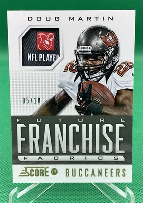 2013 Score Future Franchise Fabrics Tags  #FR-DA Doug Martin # 5/10 - Image 1 of 4