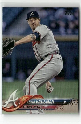 2018 TOPPS UPDATE #US265 KEVIN GAUSMAN RAINBOW FOIL ATLANTA BRAVES - Image 1 of 2
