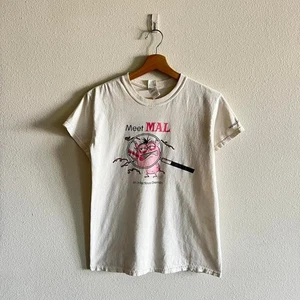 Vintage Computer Virus Funny Parody Technology White Short Sleeve T Shirt Size S - Picture 1 of 6