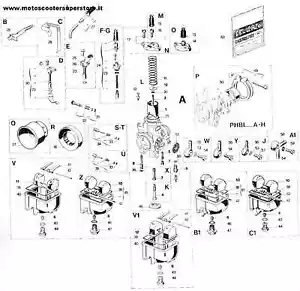 VALVOLA GAS GHIGLIOTTINA 40 PER CARBURATORE DELL'ORTO PHBL - Foto 1 di 1