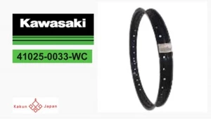 Kawasaki OEM 41025-0033-WC KLR650 FRONT WHEEL RIM Fr 1.60x21 Black From Japan - Picture 1 of 6