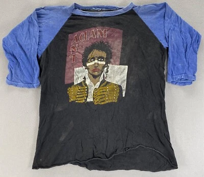 Vintage Adam Ant Shirt “Ant Music For Sex People” Graphic Front Back READ Tribal - Image 1 of 4