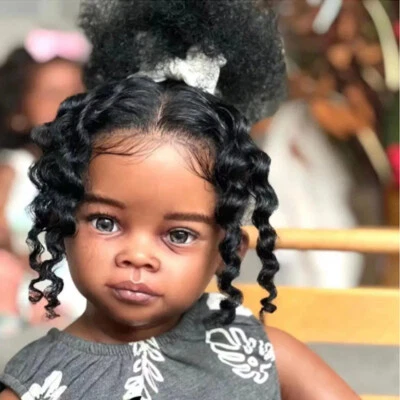 30" Huge Toddler Reborn Baby Doll Hand-Rooted Curly Hair Artist Finished Doll