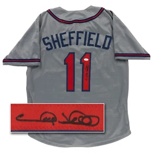 Gary Sheffield Signed Jersey (JSA COA) Atlanta Braves Custom Gray Baseball - Picture 1 of 7