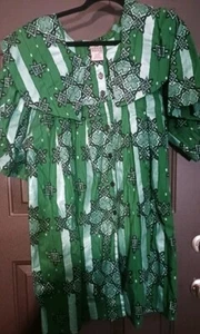 African Village Women 3 Piece Green Outfit - Picture 1 of 10