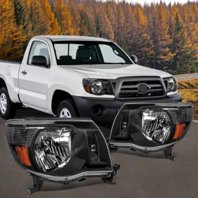 For 2005-2011 Toyota Tacoma Headlights Headlamps Lightlamps Left+Right - Image 1 of 4