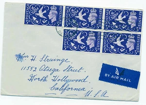 Great Britain 1946 First Day Cover #265 WWII Peace Issue w/ letter Plymouth - US - Picture 1 of 3