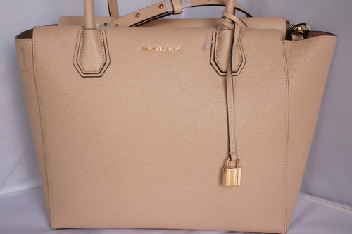 Borsa a tracolla Michael Kors Mercer nuova borsa beige tote borsetta