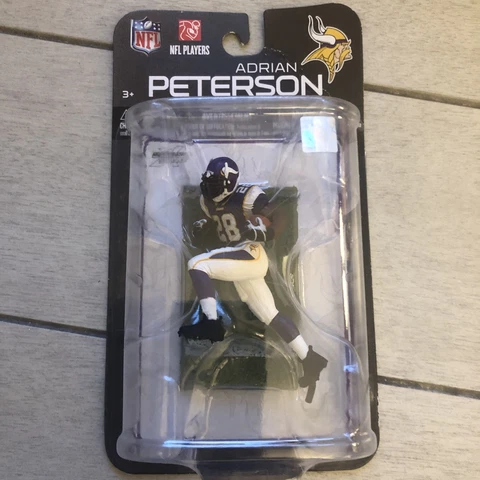 Adrian Peterson Minnesota Vikings mini McFarlane NFL Action Figure NIB Cover
