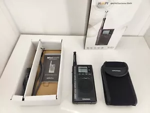 Eton Grundig Mini 300 PE Handheld Shortwave Radio Grey Complete In Box - Picture 1 of 10