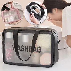 UK Travel Wash Bags Women Makeup Storage Pouch Cosmetic Toiletry Organizer Case - Picture 1 of 13