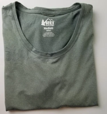 Camisa REI Coop para mujer talla M manga corta cuello redondo senderismo camping al aire libre Foto 1 de 4