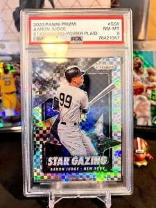 ⭐️AARON JUDGE 2022 PANINI PRIZM STAR GAZING PLAID #SG9 PSA 8 NM-MT SP /75 🔥 - Picture 1 of 2
