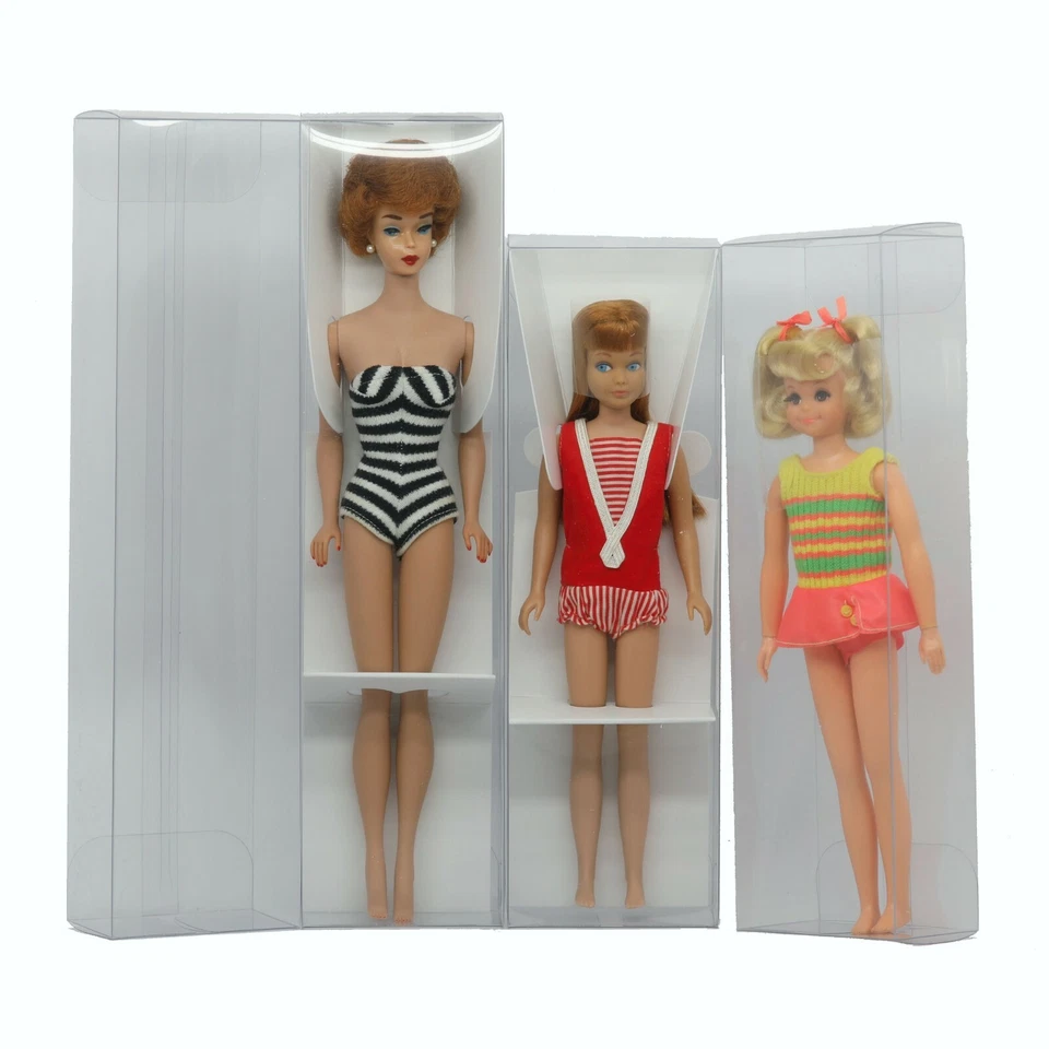 Clear Box Starter Pack - 2 Barbie doll-sized boxes, 2 Skipper doll-sized boxes - Image 1 of 3