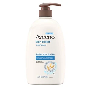 Aveeno Skin Relief Body Wash 33 Fl Oz Fragrance Free For Itchy Dry Skin - Bild 1 von 9