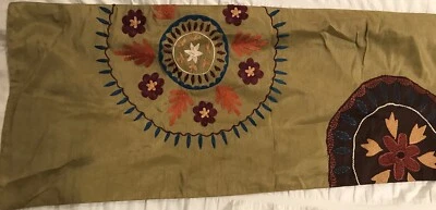 Дорожка для стола яркие цвета вышивка работа 14x72 дюйма пирс 1 из Индии - Изображение 1 из 4