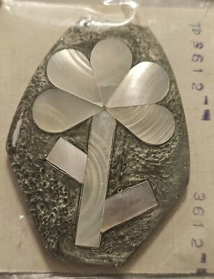 Flor Mosaico Abulón MOP Incrustación Acrílico Lucita Cuentas Colgante Floral  Foto 1 de 4