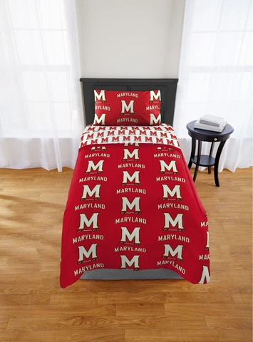 Maryland Terrapins Twin Bed in a Bag (Rotary) OFFICIAL NCAA Cover