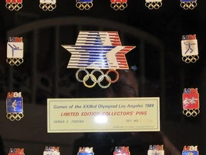 1984 Olympic Pin Set - New in Case - Limited Series Collector's Pins, Series 3 - Picture 1 of 2