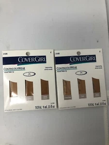 CoverGirl ContinuousWear Natural Foundation Samples - Dark #4 - Set of 2 - Picture 1 of 1