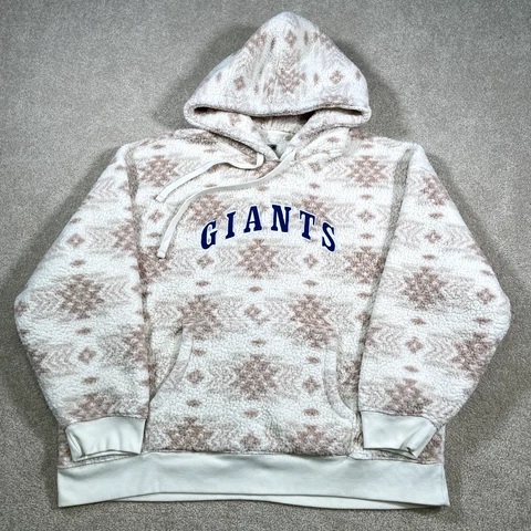 New York Giants Sweatshirt Men XL Fleece Pullover Hoodie NFL Football Pile Soft Cover