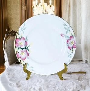 Noritake AZALEA 3885 Hand Painted Pink Flowers Porcelain 8 3/8" Salad Plate - Picture 1 of 8