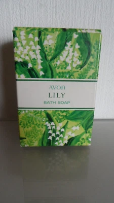 Avon Lily Bath Soap Seife original verpackt. 140g Vintage - Bild 1 von 3