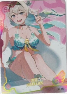 Fireflies Waifu Anime Card Custom TCG Girl Holo Goddess Story ACG - Picture 1 of 1