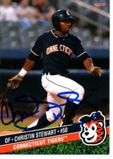 Christin Stewart 2015 Connecticut Tigers Signed Card