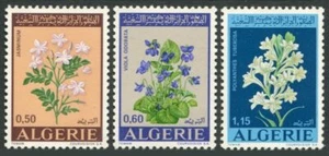 Algeria 479-481,MNH.Michel 589-591. Flowers 1972.Jasmine,Violets,Tuberose. - Picture 1 of 1