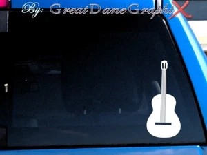 Guitarra #4 - Calcomanía adhesiva de vinilo - Elección de color - ALTA CALIDAD - Imagen 1 de 2