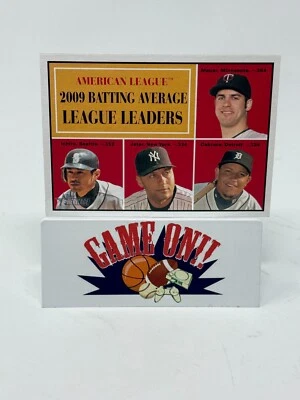 2010 Heritage Baseball Ichiro Jeter Cabrera Mauer League Leaders Card #42 - Image 1 of 2