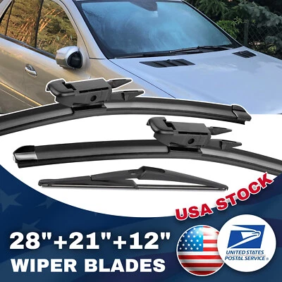 Juego de 3 escobillas limpiaparabrisas 28"21"12" para Mercedes-Benz ML350 2006-2011 Foto 1 de 4