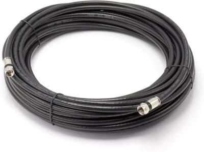 100 FT Weatherproof RG6 Coaxial Cable Coax - AV, TV Antenna, Satellite, Theater - Image 1 of 4