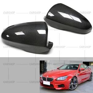 For BMW M6 F06 F12 F13 2012-2018 Real Carbon Fiber Side View Mirror Cover Caps  - Bild 1 von 7