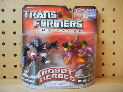 Transformers Robot Heroes SEALED OPTIMUS PRIMAL & PREDACON TARANTULAS Beast Wars - Image 1 of 4