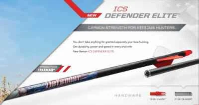 6 pk Easton/Beman Defender Elite 400 flechas azul/blanco paletas de 2"  Foto 1 de 4