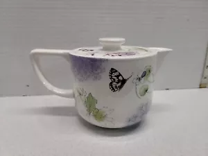 Teapot Marjolein Bastin Hallmark Birds and Butterflies Porcelain 4.5" Tall - Picture 1 of 12