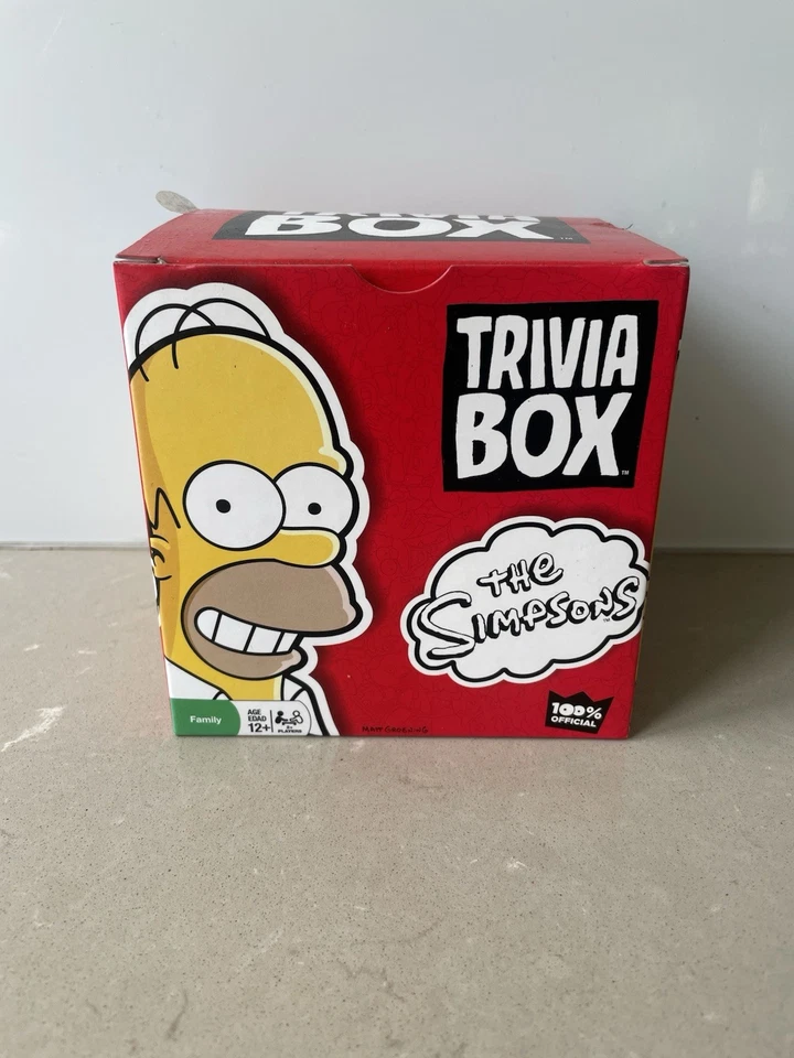 The Simpsons Trivia Box Game 189 Question Cards Imagination 2012 Unopened - Image 1 of 4