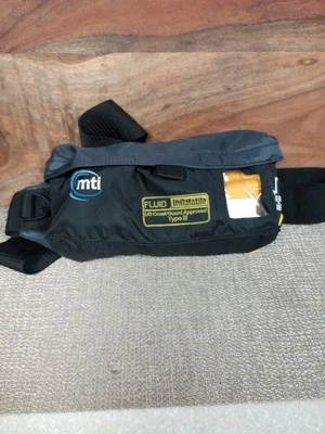 MTI Fluid 2.0 Manual Inflatable PFD ~ USCG Approved Floatation Device w/ Bag - Image 1 of 4