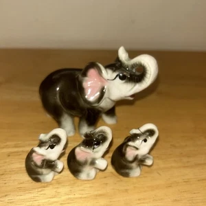 Elephant Figurine Miniature Elephants Decorative Figurine Elephant Home Decor - Picture 1 of 12