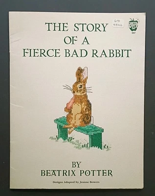 Beatrix Potter  THE STORY OF A FIERCE BAD RABBIT Cross Stitch Patterns Book 597  - Image 1 of 3